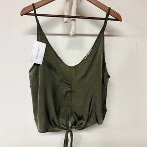 Women's Button /tie front tank top